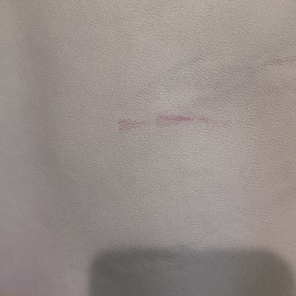 Women long lavender leather jacket size xs - Picture 6 of 7